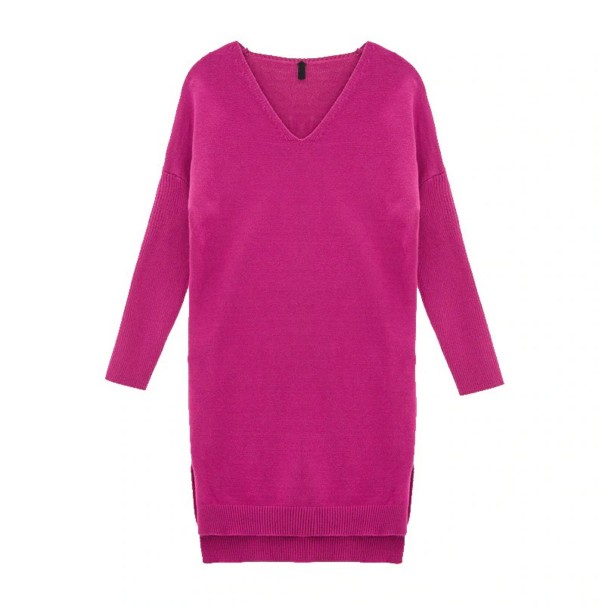 Ladies' Long Sweater G427 dark pink XXL