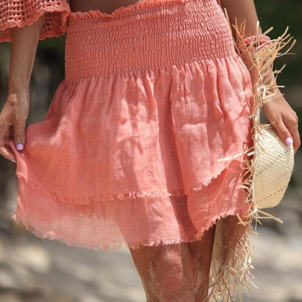 Ladies' Mini Skirt P877 light red