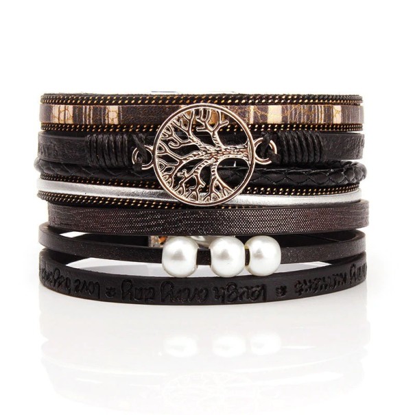 Ladies' Multi-layer Bracelet H273 black