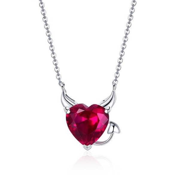 Ladies' Necklace with a Hellish Heart 1