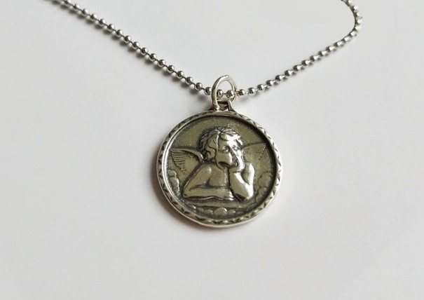 Ladies' Necklace with Angel G449 1