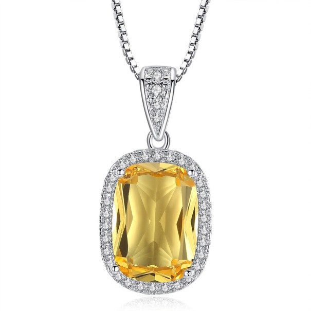 Ladies' Necklace with Citrine 1
