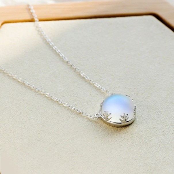 Ladies' Necklace with Rainbow Stone 1