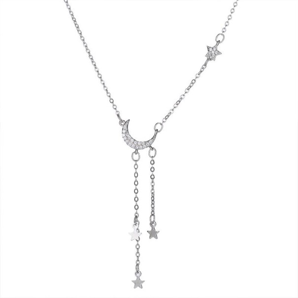 Ladies' Necklace with Stars and Moon 1