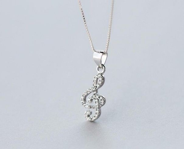 Ladies' Necklace with Treble Clef G538 1