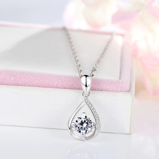 Ladies' Necklace with Zircon G473 1