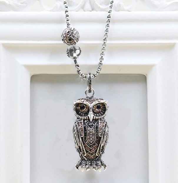 Ladies' Owl Necklace 70 cm
