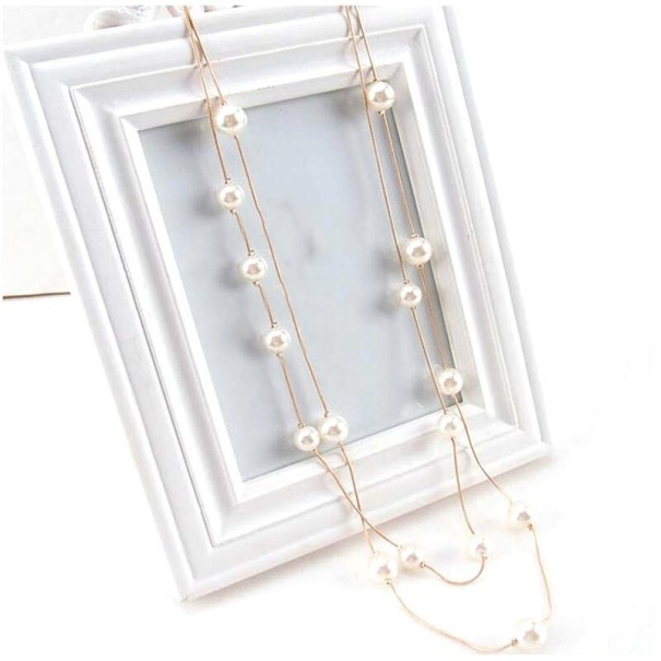 Ladies' Pearl Necklace M64 gold
