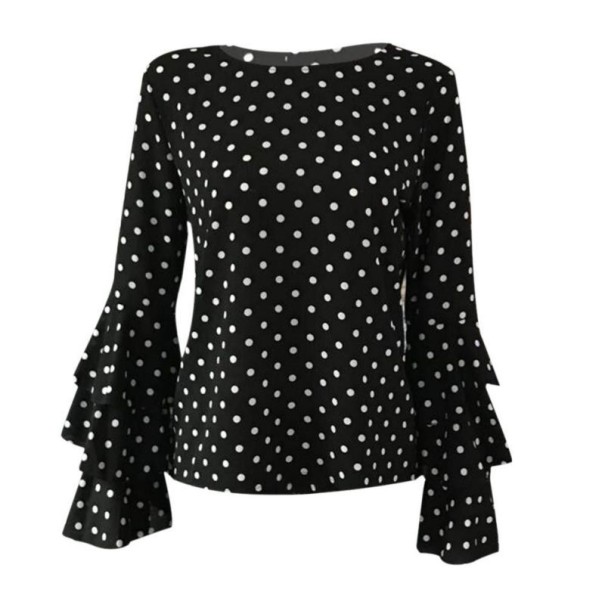 Ladies' Polka Dot Blouse Jennifer black S