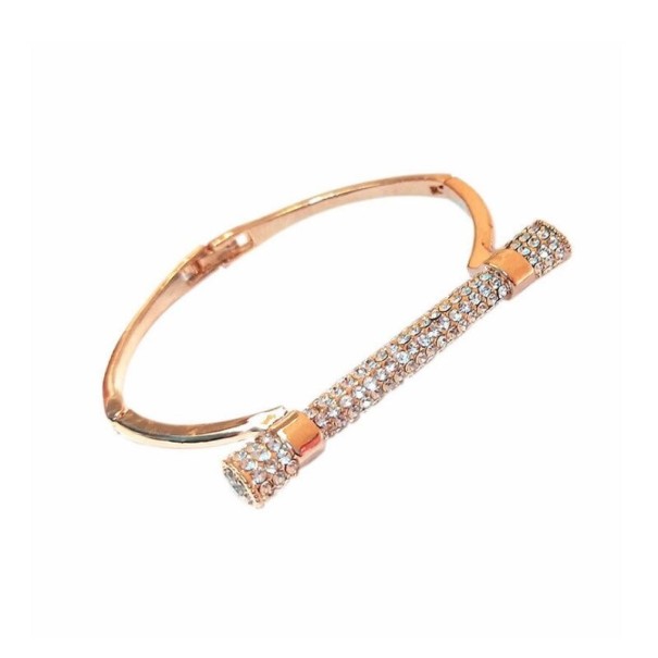 Ladies' Rigid Bracelet with Stones H302 gold