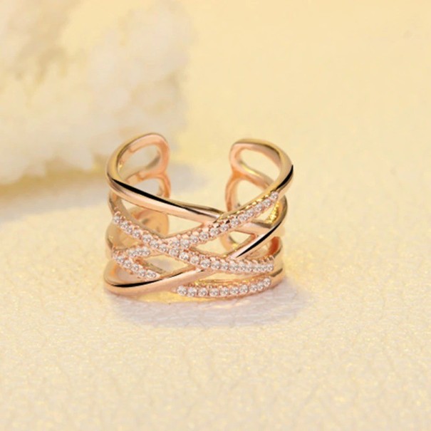 Ladies' Ring D1293 old rose