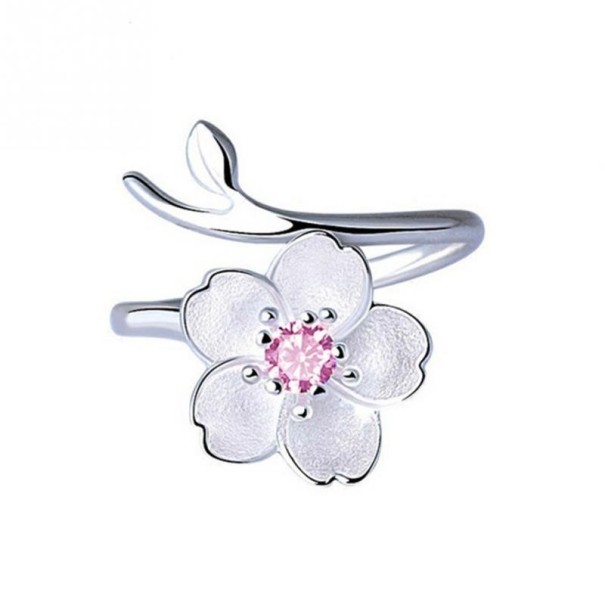 Ladies' Ring with Adjustable Size pink
