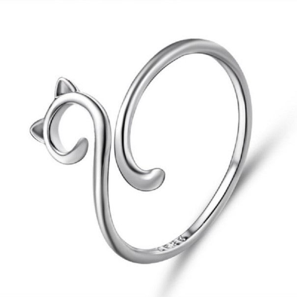 Ladies' Ring with Cat D2581 5