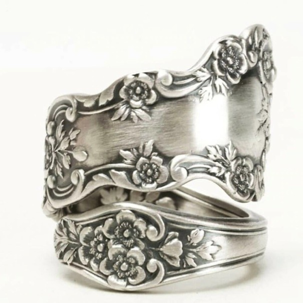 Ladies' Ring with Flowers D2650 10