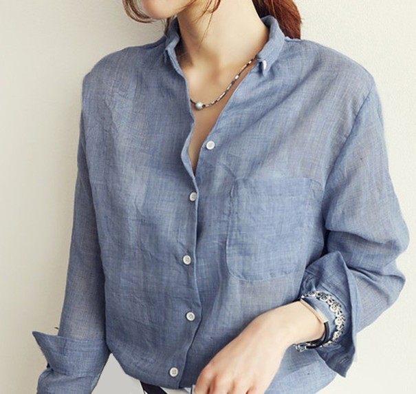 Ladies' Shirt Lisa blue M