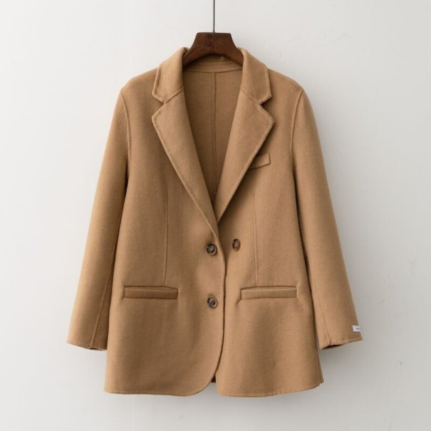 Ladies' Short Coat P2075 light brown S