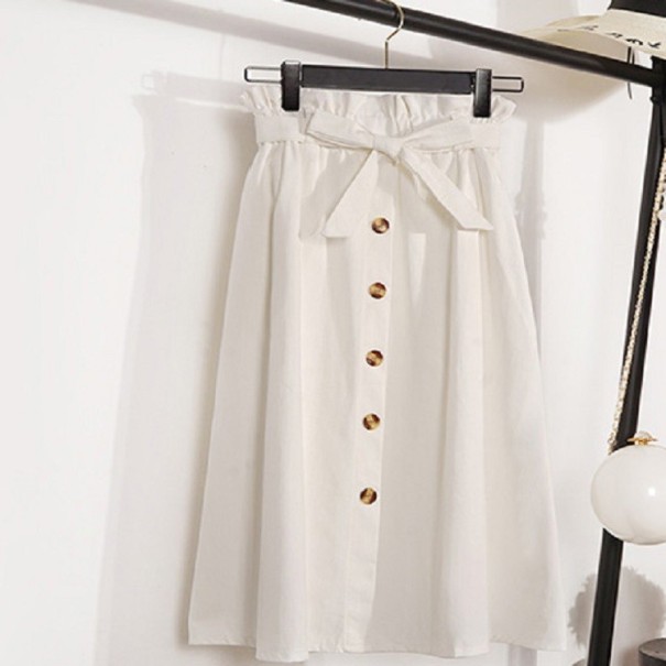 Ladies' Skirt with Bow white
