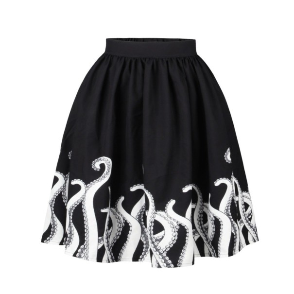 Ladies' Skirt with Tentacle Pattern L
