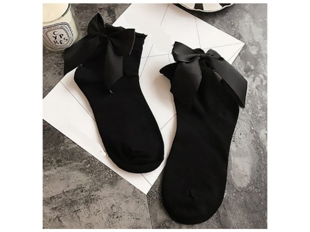 Ladies' Socks with Bow 1