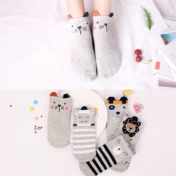 Ladies' Socks with Ears - 5 Pairs 2
