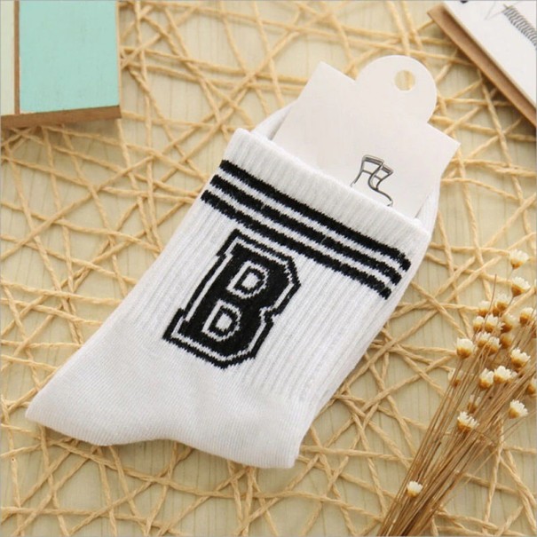 Ladies' Socks with Letters 1