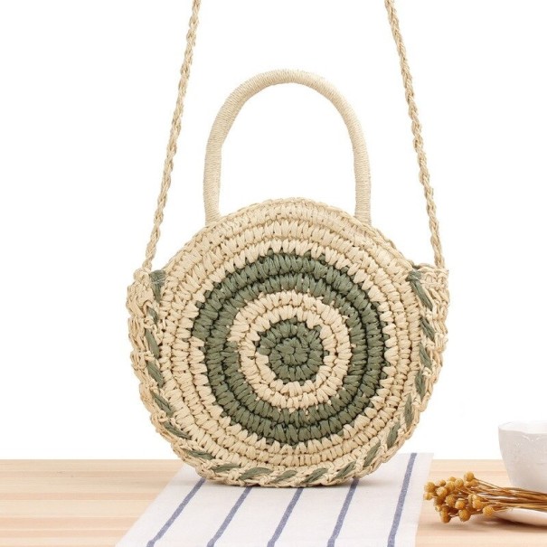 Ladies' Straw Bag M1376 olive