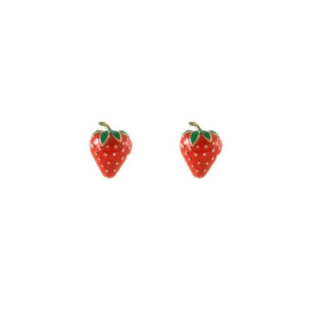 Ladies' Strawberry Earrings J193 1
