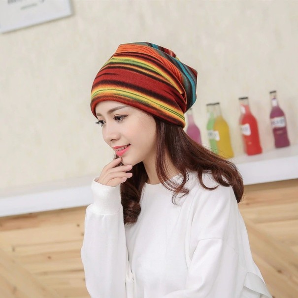 Ladies' Striped Hat J498 1