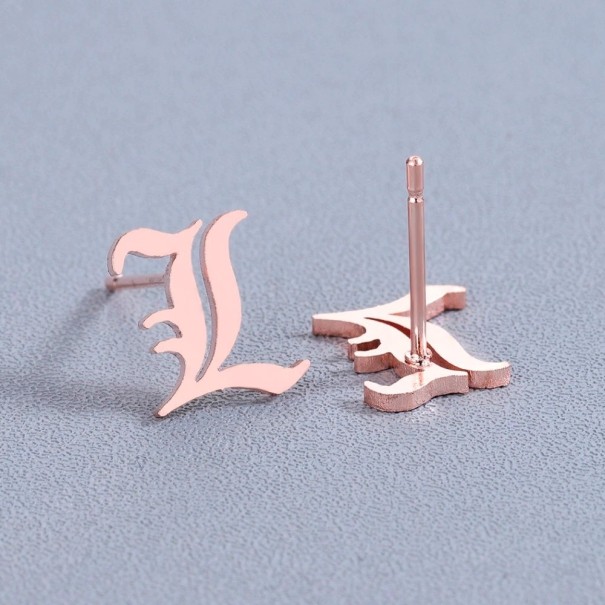 Ladies' Stud Earrings L old rose