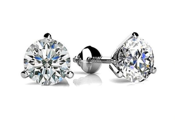 Ladies' Stud Earrings with Gemstone R34 6 mm