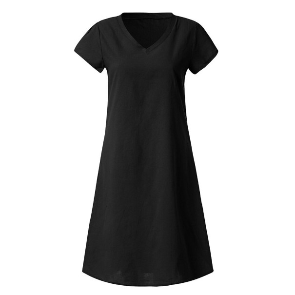 Ladies' Summer Dress Stefania black XXL