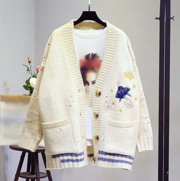 Ladies' Sweater A2959 cream