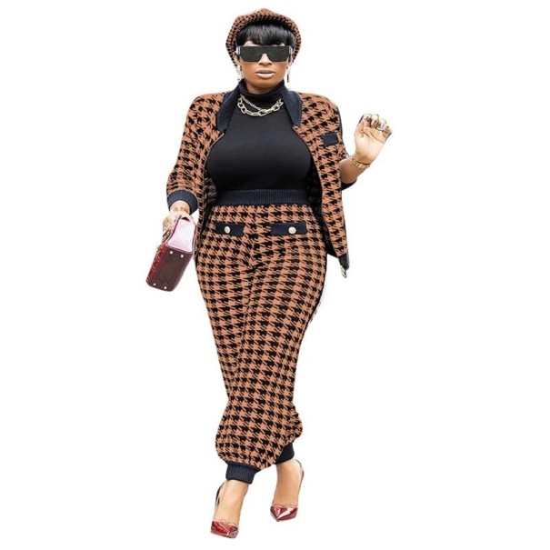 Ladies' Sweater and Trousers B1058 brown S