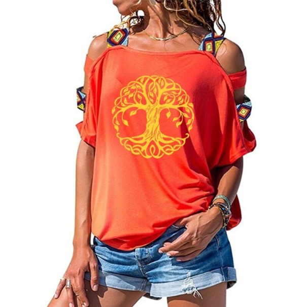 Ladies' T-shirt with Cut-outs A1258 S 14