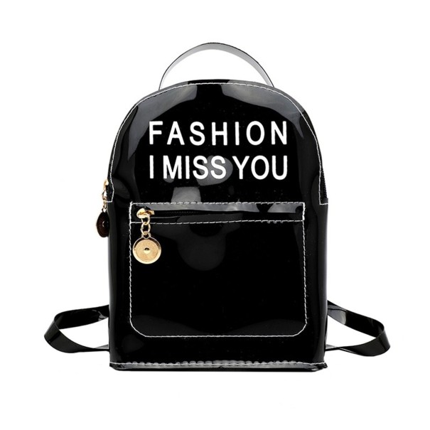Ladies' Transparent Backpack E929 black
