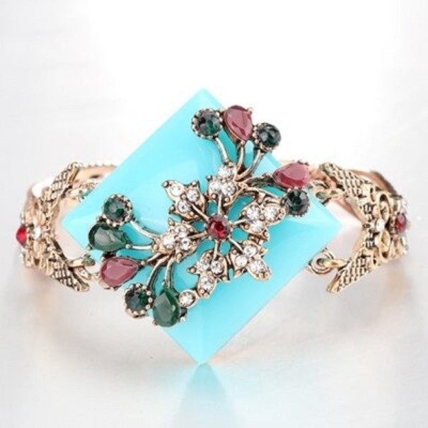 Ladies' Vintage Bracelet H663 turquoise