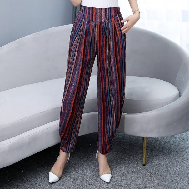 Ladies' Vintage Patterned Trousers M 17