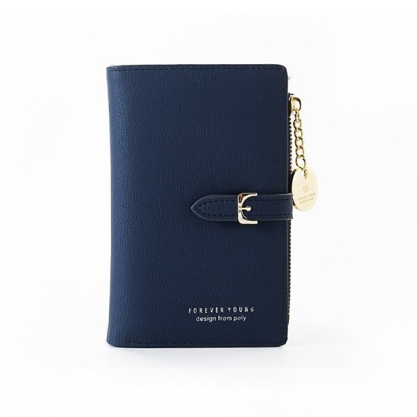 Ladies' Wallet with Buckle M132 dark blue