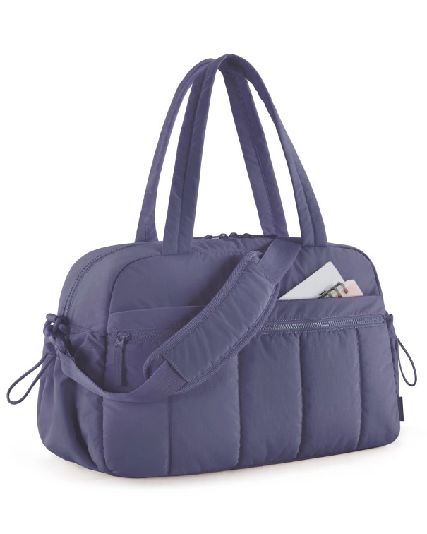 Ladies' Waterproof Travel Bag 42 x 19 x 30 cm Gym Bag Lightweight Shoulder Bag Weekend Clothing Bag blue