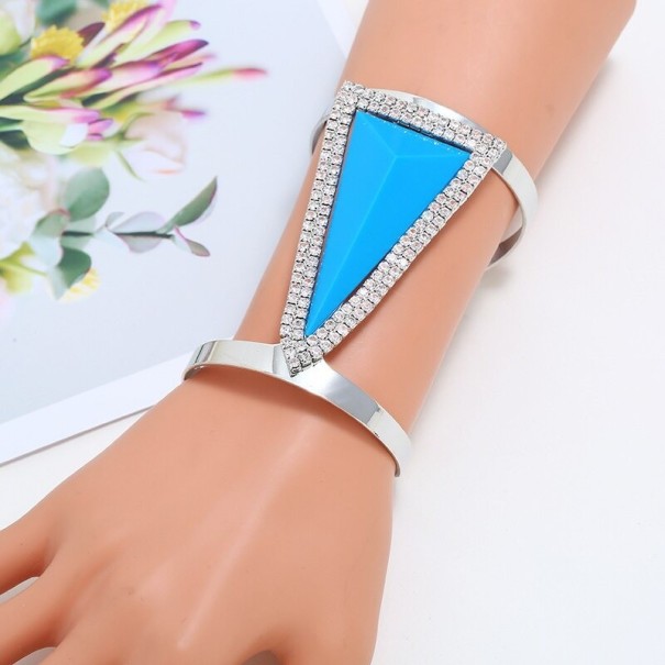 Ladies' Wide Bracelet H237 light blue