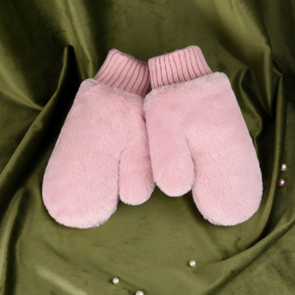 Ladies' Winter Mittens A1 pink