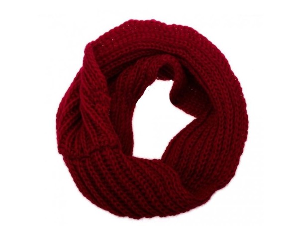 Ladies' Winter Scarf J508 burgundy