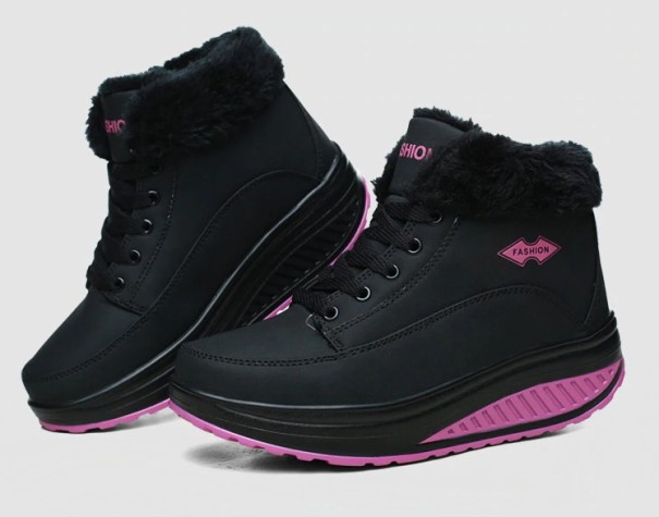 Ladies' Winter Sneakers with Fur J1823 black 38