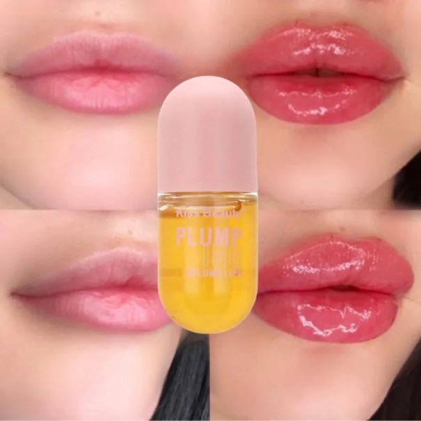Læbeopfyldende og fugtgivende olie 8 ml Forbedrer læbevolumen Naturlig pleje Regenerering og næring Glans og blødhed Læbebeskyttelse 1
