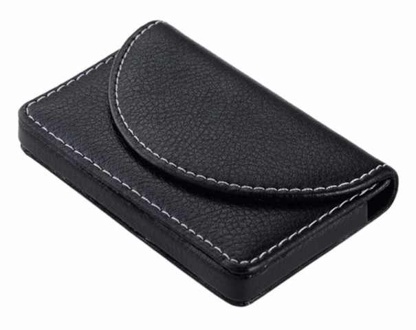 Læder ID-etui T991 sort