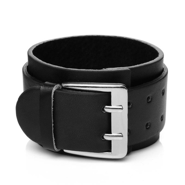 Læderarmbånd H662 sort