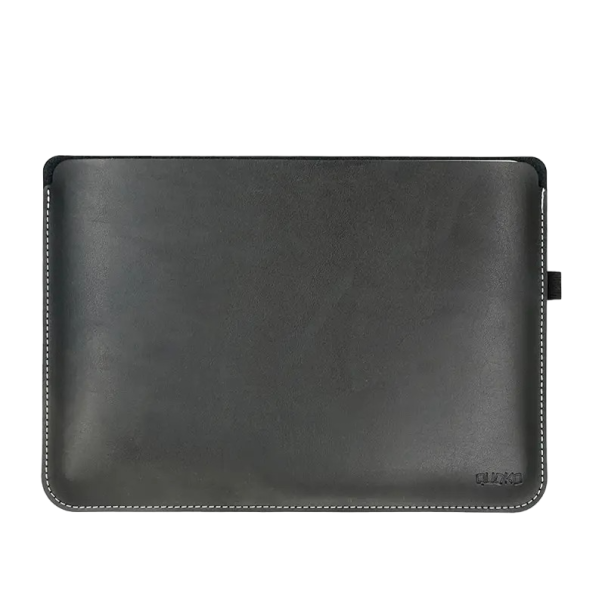 Læderetui til MacBook, HP, Dell 13 tommer, 33,6 x 23,8 cm sort