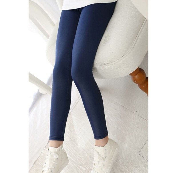 Læderleggings til piger T2468 mørkeblå 9