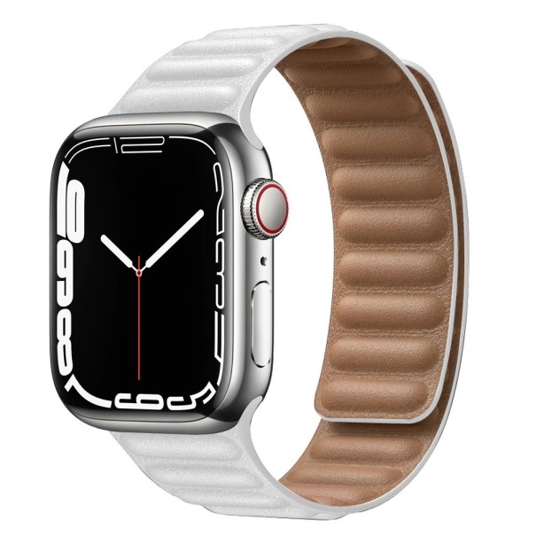 Læderrem til Apple Watch 38 mm / 40 mm / 41 mm hvid