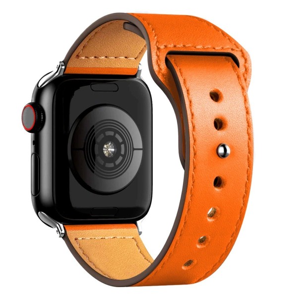 Læderrem til Apple Watch 38 mm / 40 mm / 41 mm T860 orange